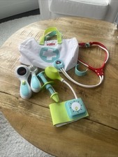 Fisher-Price Doctor Nurse Pretend Play Bag Stethoscope Blood Pressure 7 Piece