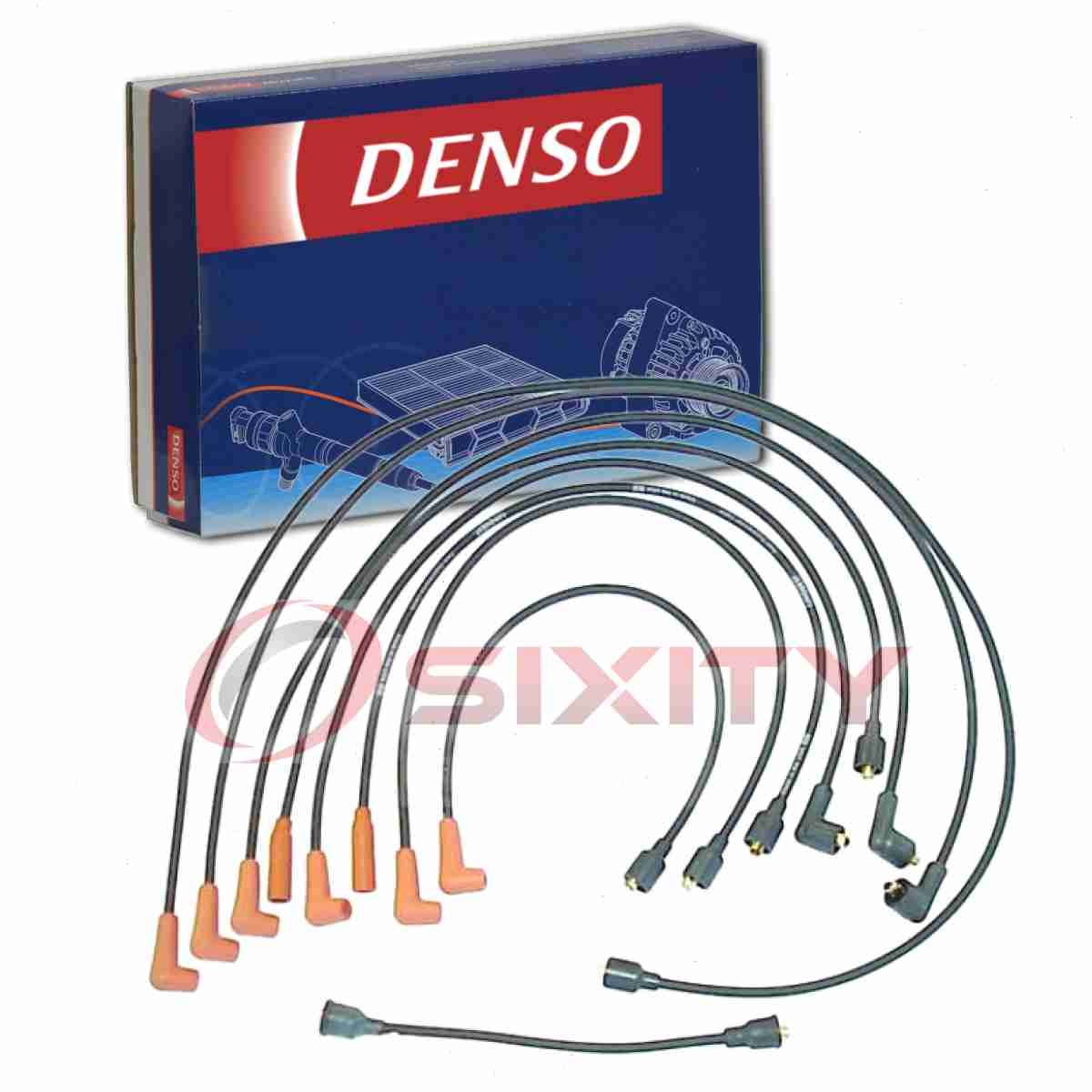 DENSO 671-8120 Spark Plug Wire Set for QW611 CH821 CH814 9887 9872 96075 lg