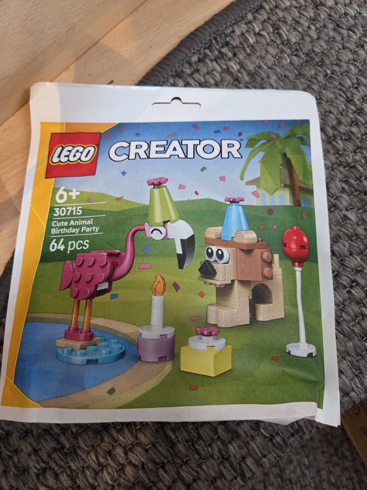LEGO®NiedlicheTiereFeiernGeburtstagLöweFlamingoGeschenk6+64TEILE