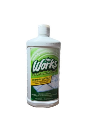 The Works, Tub & Shower Cleaner 16 fl oz Hard Water Rust New Old Stock See Image