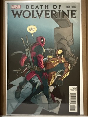Death Of Wolverine #1 Pasqual Ferry Deadpool Memorial Variant