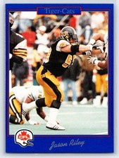 1991 JOGO CFL Jason Riley Hamilton Tiger-Cats #93