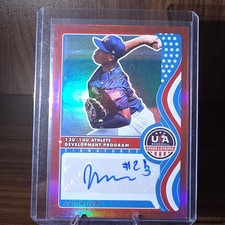 Panini 2025 Stars & Stripes Jordan Leon Red #NTS-JL /99 Auto RC