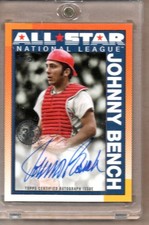 2025 TOPPS JOHNNY BENCH ALL STAR AUTOGRAPH SERIES 2 #90AS-JB