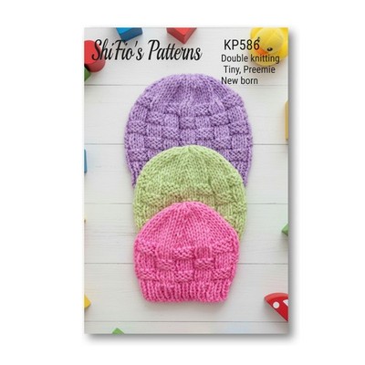 Strickanleitung für Frühchen Baby Mützen, klein, Frühchen & Neugeborene, DK, KP586