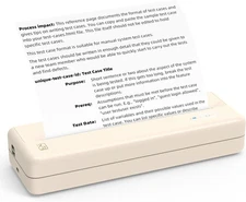 Wireless Printer, Portable Thermal Inkless Printer Compatible with Android Ios P