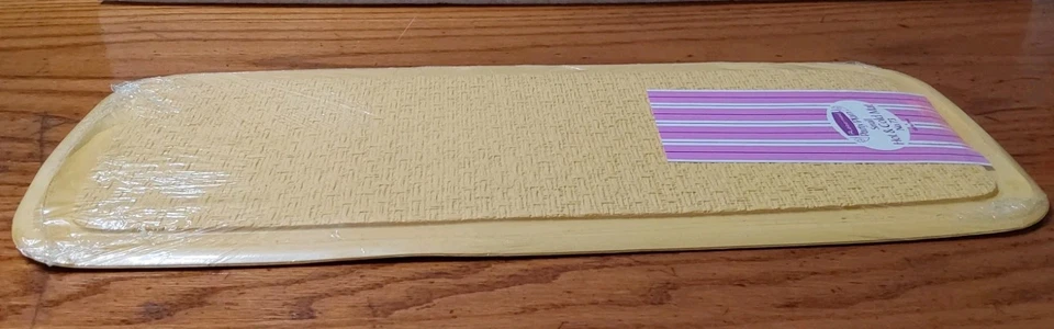 Alfombra Rubbermaid Party Plan Hot Cold pequeña estado amarilla vintage 18,75x7,5 Foto 4 de 4