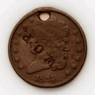 Photo of a 1834-P Half Cent from an eBay listing that sold on Jul 6, 2026