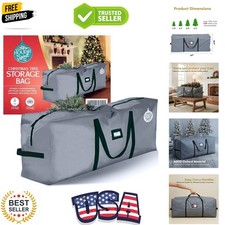 Christmas Tree Storage Bag - Heavy-Duty Waterproof Christmas Tree Bag with Du...
