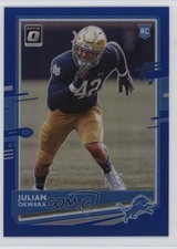 2020 Panini Donruss Rookie Optic Preview Blue Prizm 41/125 Julian Okwara yj7