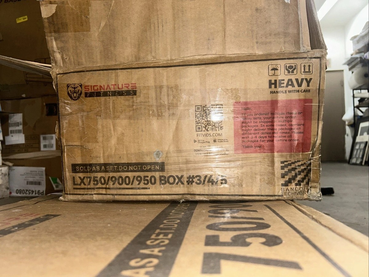 Box of 3- Signature Fitvids Home Gym Station Weights LX 750/900