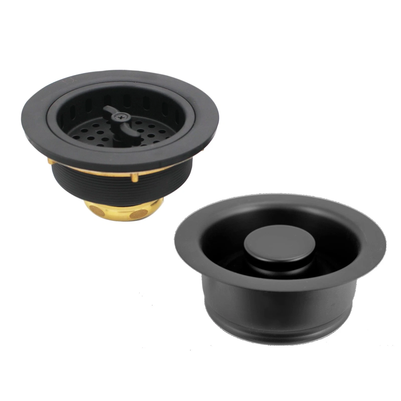 D2155-62 Wing Nut Style Large Kitchen Basket Strainer with Waste Disposal Fla...