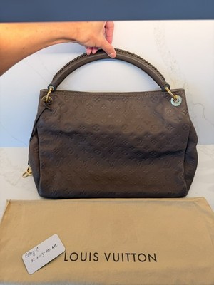 Auth LOUIS VUITTON Monogram Empreinte Artsy MM Shoulder Bag Brown M94171 e61661k