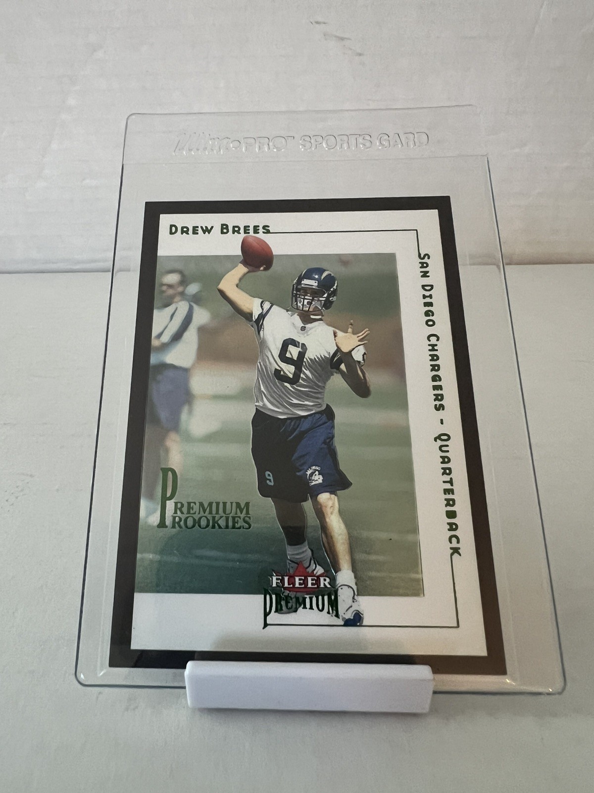Drew Brees Fleer Premium #214 Rookie Game Ball