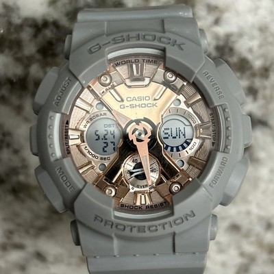 Casio G-Shock GMA-S120MF Gray Rose Gold Analog Digital Women s Watch 5518