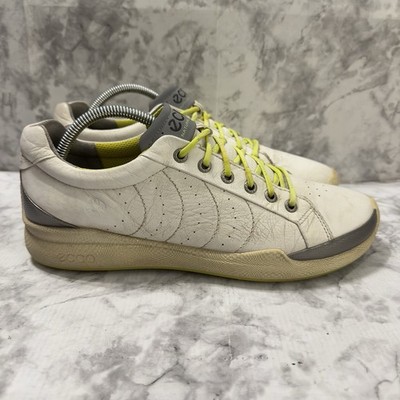 Ecco Biom Mens Hybrid Golf Shoes 8.5 EU 42 White Yak Leather Spikeless Low