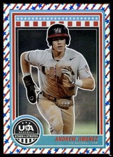 2025 Panini Stars & Stripes Andrew Jimenez Stars and Stripes 6/50 #91