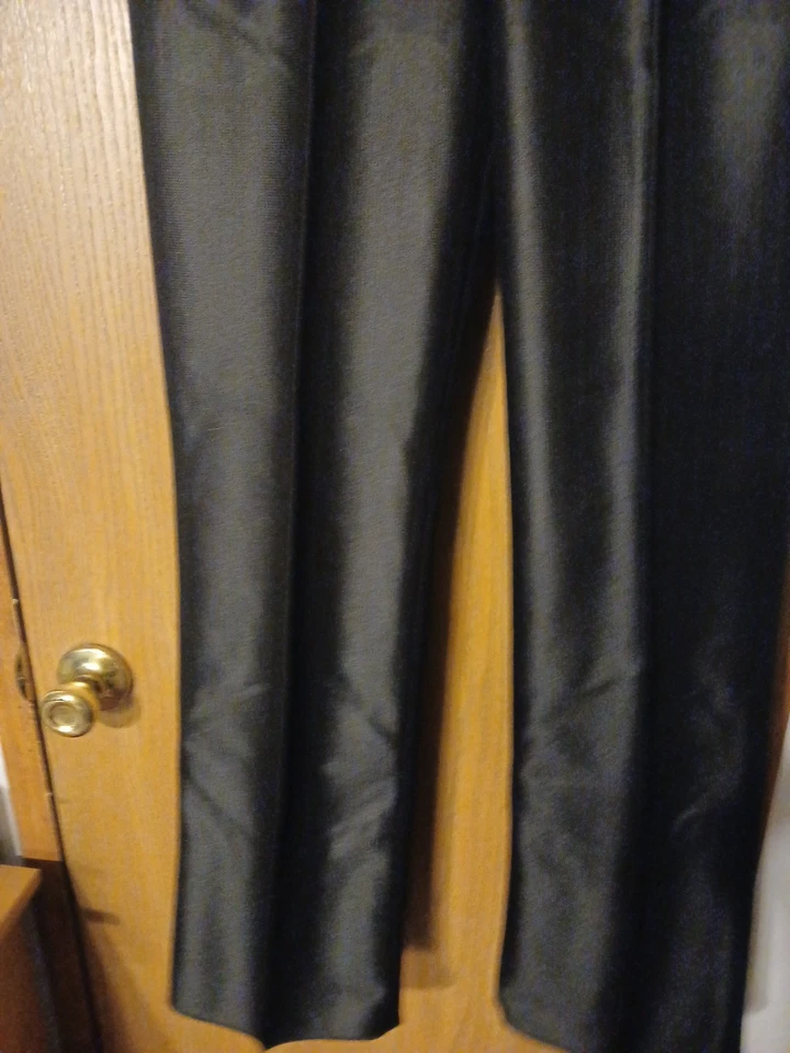 Men's Bronco West Black Flat Front pants Sz 36 Inseam 38 Unfinished NWT 41ra - Image 3 of 4