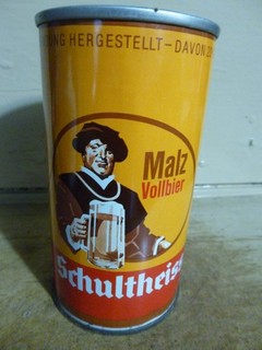 SCHULTHEISS MALZ WIDE SEAM STEEL BEER CAN [EMPTY CANS READ DESC.]
