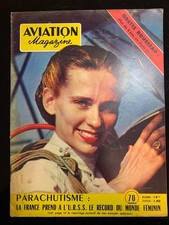 Aviation Magazine n°148 du 2/09/1955; La vie d'Odette Rousseau/ Parachutisme