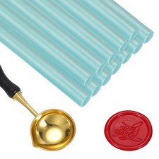12 Pcs Wax Seal Sticks, Glue Gun Sealing Wax Sticks with Spoon, Dream Blue