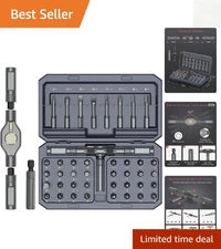 Ratchet Screwdriver Set, 42 in 1 Magnetic Screwdriver Sets, S2 Steel Bits, DIY C