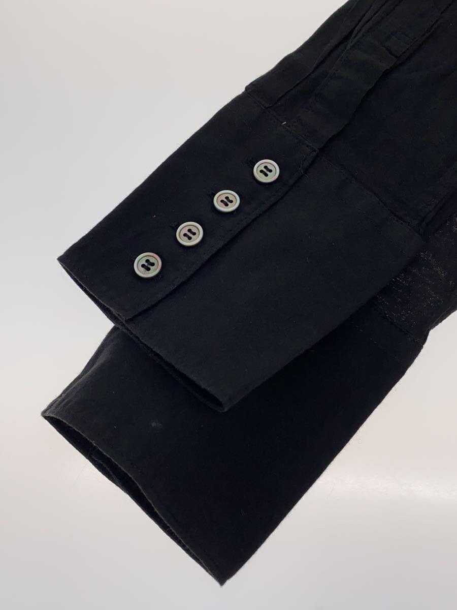 tricot COMME des GARCONS◆長袖シャツ/M/コットン/BLK/TO-B024 Tricot Comme Des Garcons Long Sleeve Shirt/M/Cotton/Black/To