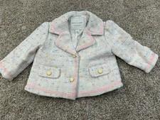 Janie And Jack Toddler Girls Size 3 Pastel Tweed Blazer 0335