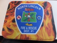 MOUSE PAD NORTH LINCOLN OREGON FIRE & RESCUE SCHREIBTISCHMATTE