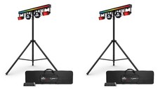 2 Chauvet DJ GIGBAR 3 ILS Bar w/Derbys/Pars/Strips Tripods Footswitches Bags