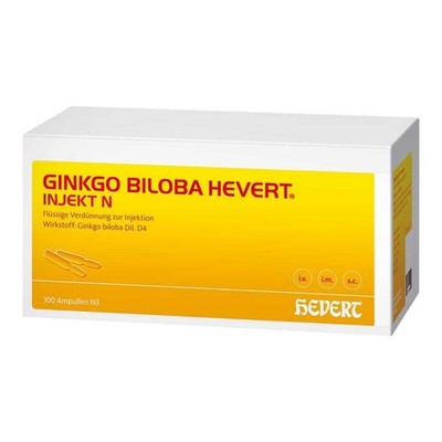 GINKGO BILOBA HEVERT  INJEKT N Ampullen · 100X2 ml · PZN 18092876