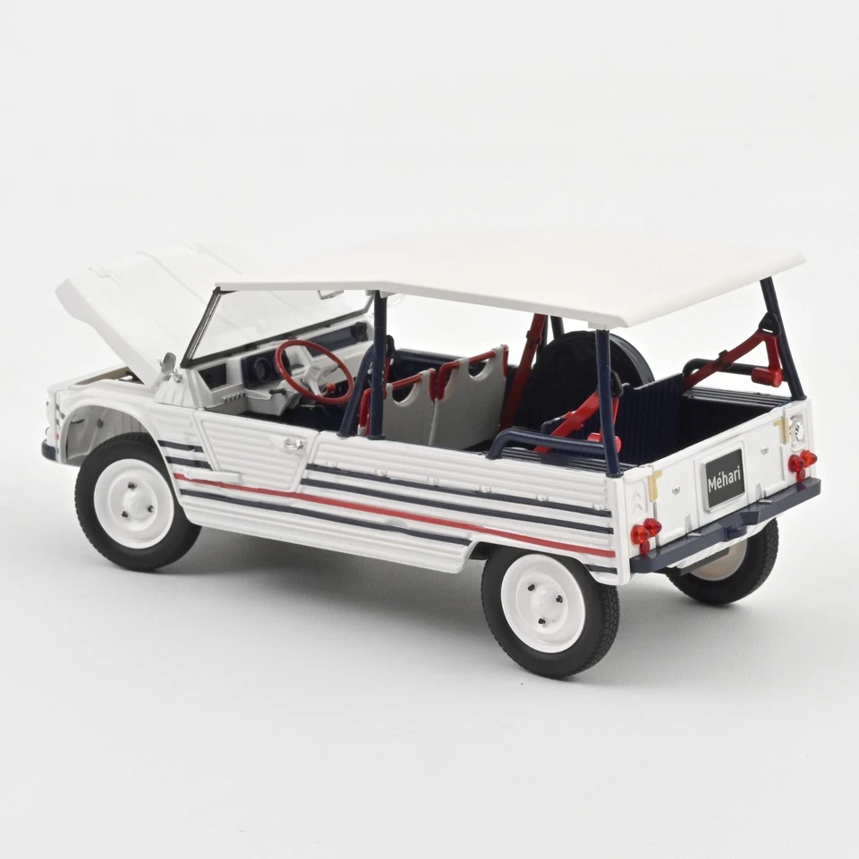 * CITROËN MEHARI ELECTRIC 2016 Voiture Bleu blanc rouge car - 1/18 NOREV 181805 - Photo 4/4