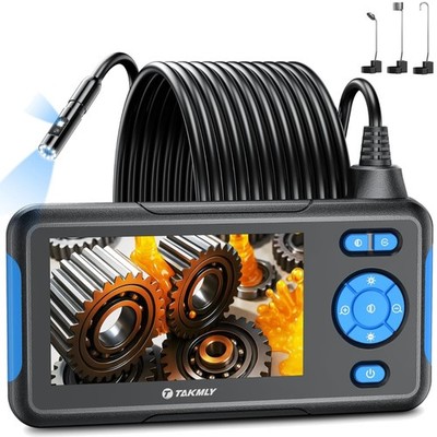 Versatile 4.3'' Endoscope Camera with Adjustable LED - Perfect for Inspections