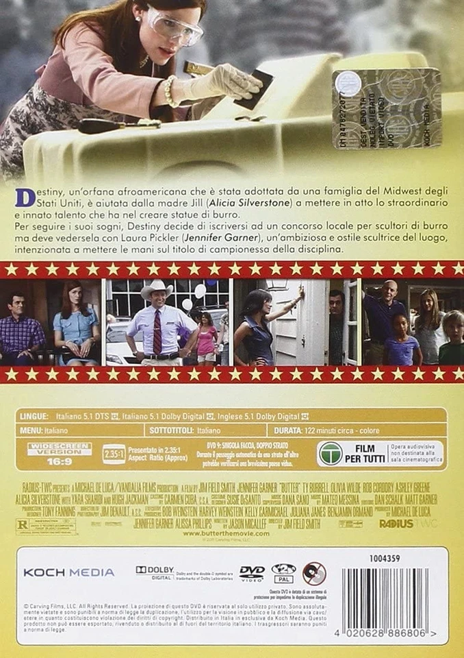 Butter (DVD) Jennifer Garner Ty Burrell Garrett Schenck Kristen Schaal - Image 2 of 2
