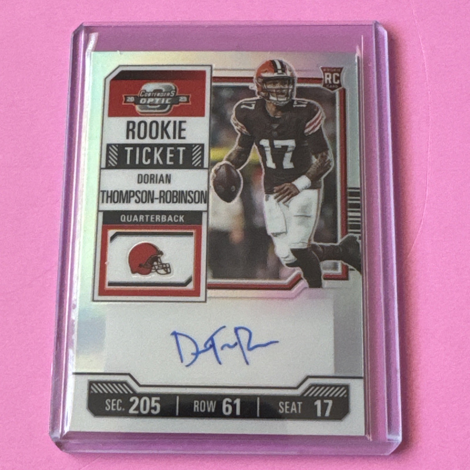 AUTO RC 🔥 2023 Contenders Dorian Thompson Robinson SILVER HOLO Ticket