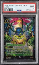 2026 Disney Lorcana Wilds Unknown Enchanted Alien True Believer 229 PSA 9 Mint