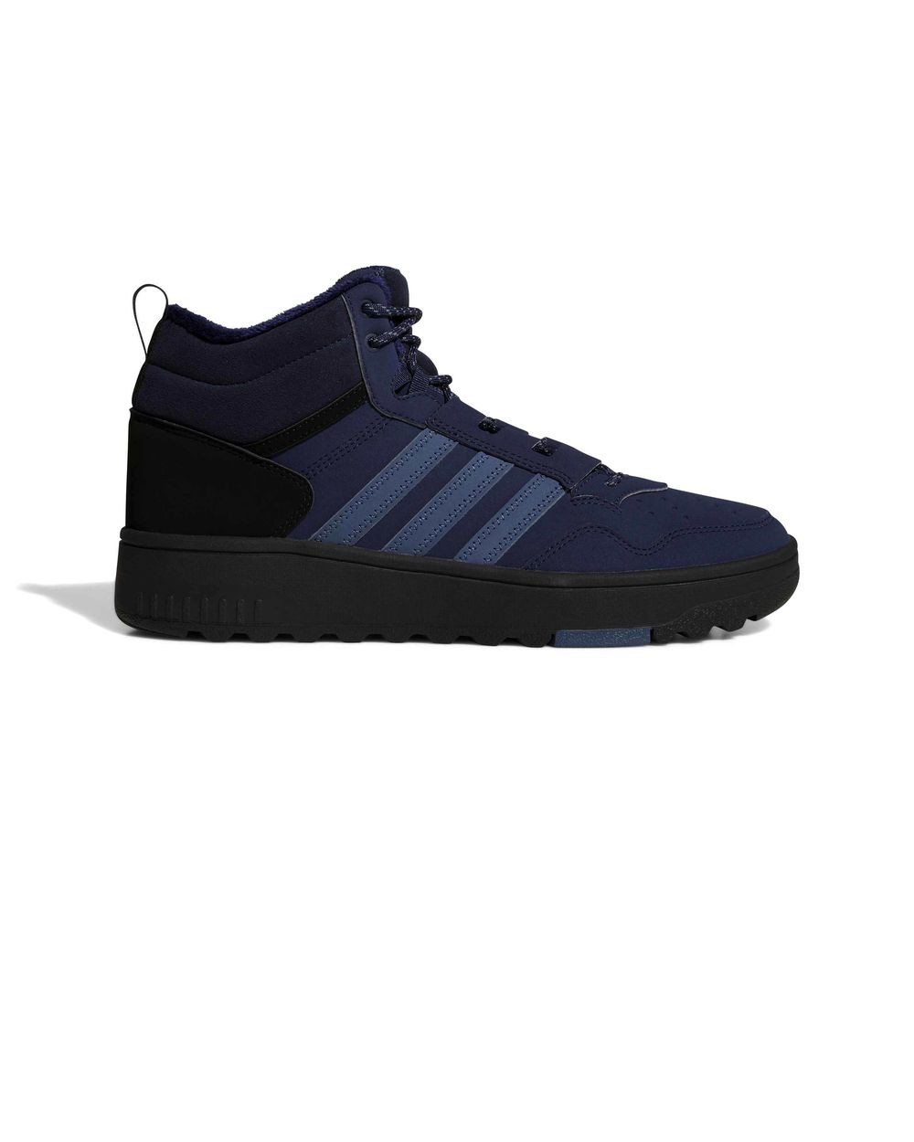 Zapatillas Adidas Hoops 4.0 Medio Invierno Azul Tobillo Alto Estilo de Vida