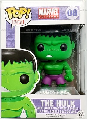 Funko POP Marvel Universe Hulk 08 Vinyl Figurine  Bobble-Head