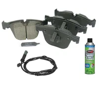 Brake Pad Set + Brake Pad Sensor + Brake Cleaner + Lubricant for BMW X6