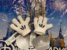 Disney Parks Create Headband Ears Mickey Mouse Hands 2 Pc Plush Set
