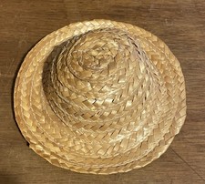 MINIATURE Straw Hat Doll Fashion Mini 6.5  