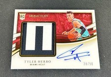 2019 Tyler Herro Immaculate Premium Rookie Patch Auto RPA 30/50 Jersey Jumbo RC
