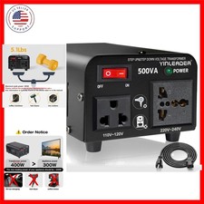 500W Voltage Transformer Power Converter110V to 220V, 220V to 110V Step Up/Do...
