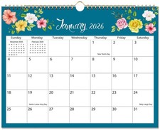 2026 Wall Calendar - 2026-2027 Wall Calendar Runs from January 2026 - June 20...