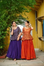 Faux Georgette Sharara Suit Ready To Wear Full Stitched Indian Salwar Kameez