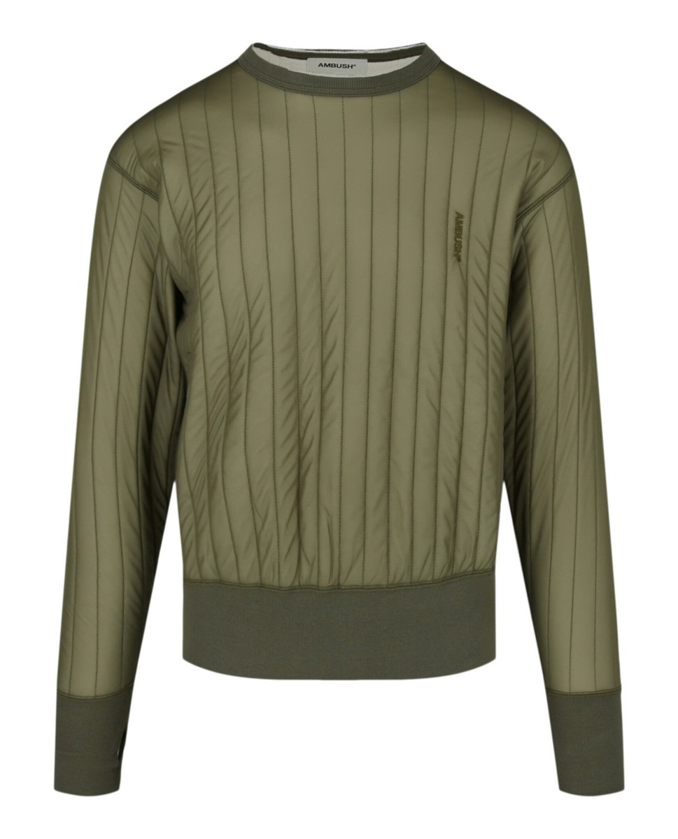 AMBUSH Mens Quilted Logo Crewneck Sweatshirt | eBay