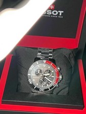New TISSOT Seastar 1000 T120.417.11.051.01 Two Tone Black Dial Chrono Mens Watch