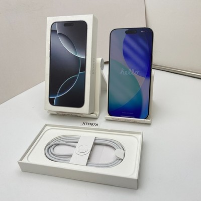 Apple iPhone 16 Pro Max - 256GB - White Titanium (Unlocked) - Open Box