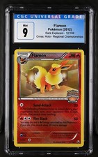 Flareon 12/108 Regional Championships Dark Explorers Holo Pokemon CGC 9 Mint on eBay