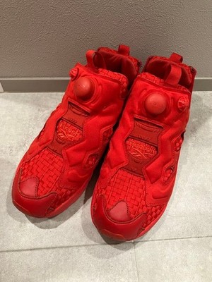 Reebok Pump Fury BS7907 All Red Men's Sneakers 7.0 US, Instapump Design
